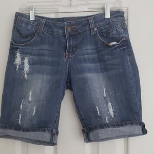 Denim Bermuda Shorts